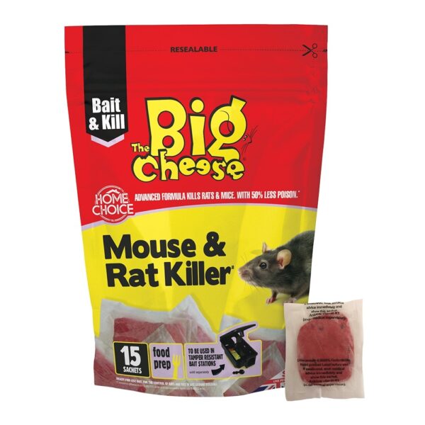 The Big Cheese Mouse & Rat Killer Pasta Sachets - 2 Pack | Torne Valley