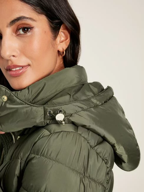 Joules Pembury Coat in Khaki Green Torne Valley