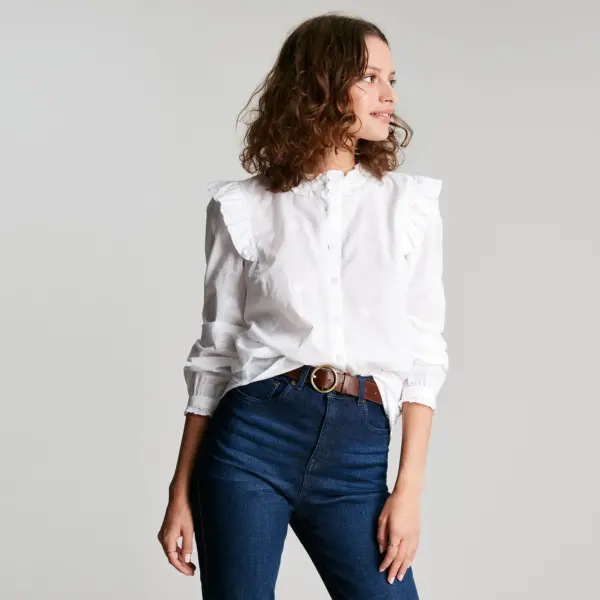 JOULES NAOMI BLOUSE WHITE | Torne Valley