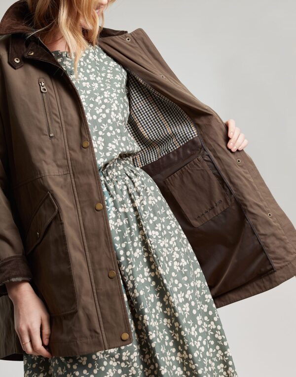 JOULES MONTFORD WAX JACKET BROWN SABLE | Torne Valley