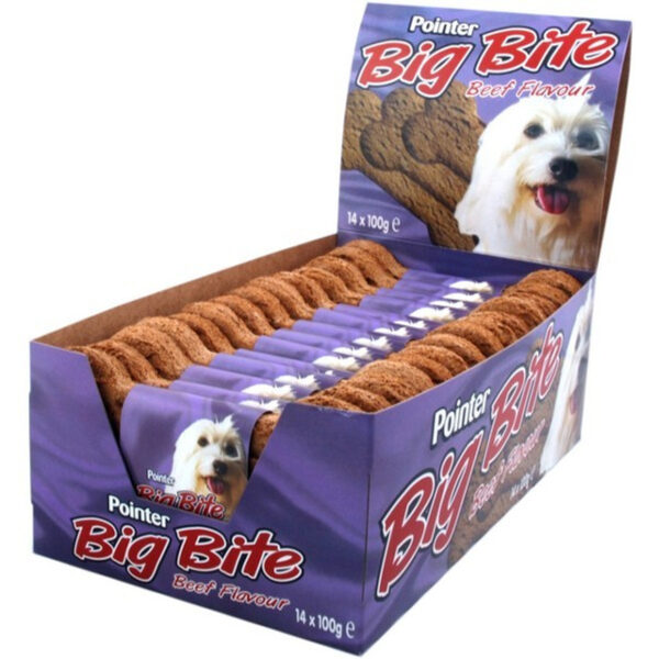 POINTER BIG BITE BISCUIT BEEF 100G | Torne Valley