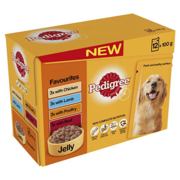 PEDIGREE POUCH ADULT JELLY 12 X 100g | Torne Valley