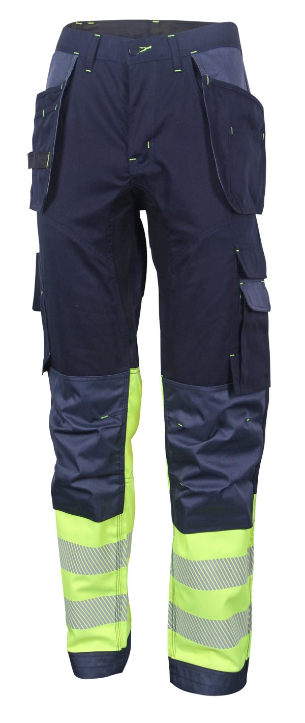 Beeswift Deltic Hi-vis Two-tone Trousers Saturn Yellow/Navy