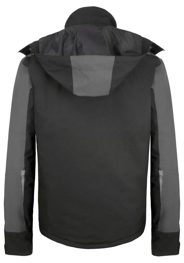 Beeswift Pembroke Padded Rain Jacket Black/Grey