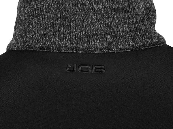 JCB Trade Elmhurst II Grey Quarter Zip Knitted Jumper | Torne Valley